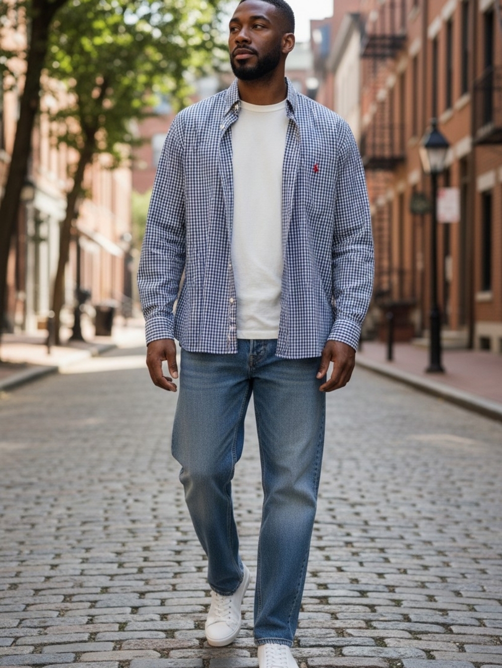 Polo by Ralph Lauren Blue Gingham Button-Down Shirt